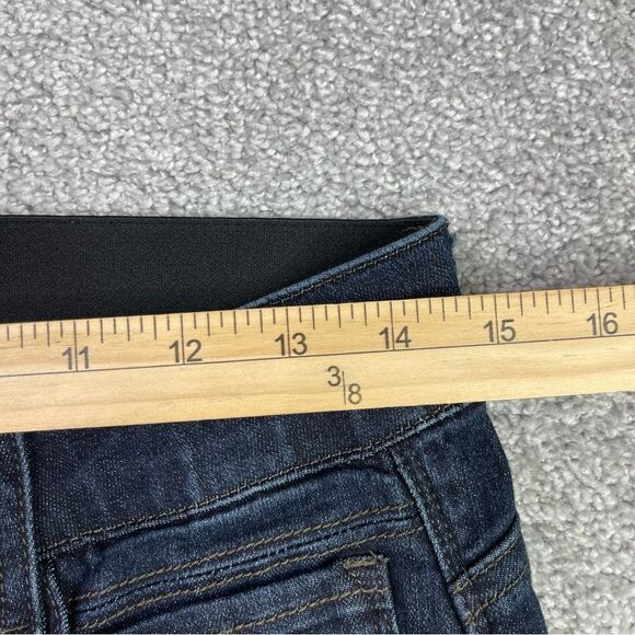 Democracy Jeans Women’s 8 Blue Skinny Mid-Rise Dark Denim Stretch Tummy Panel - Picture 8 of 12